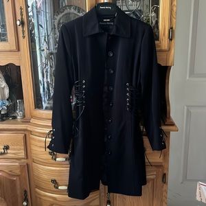 NWOT Black Corset Laced Jacket
